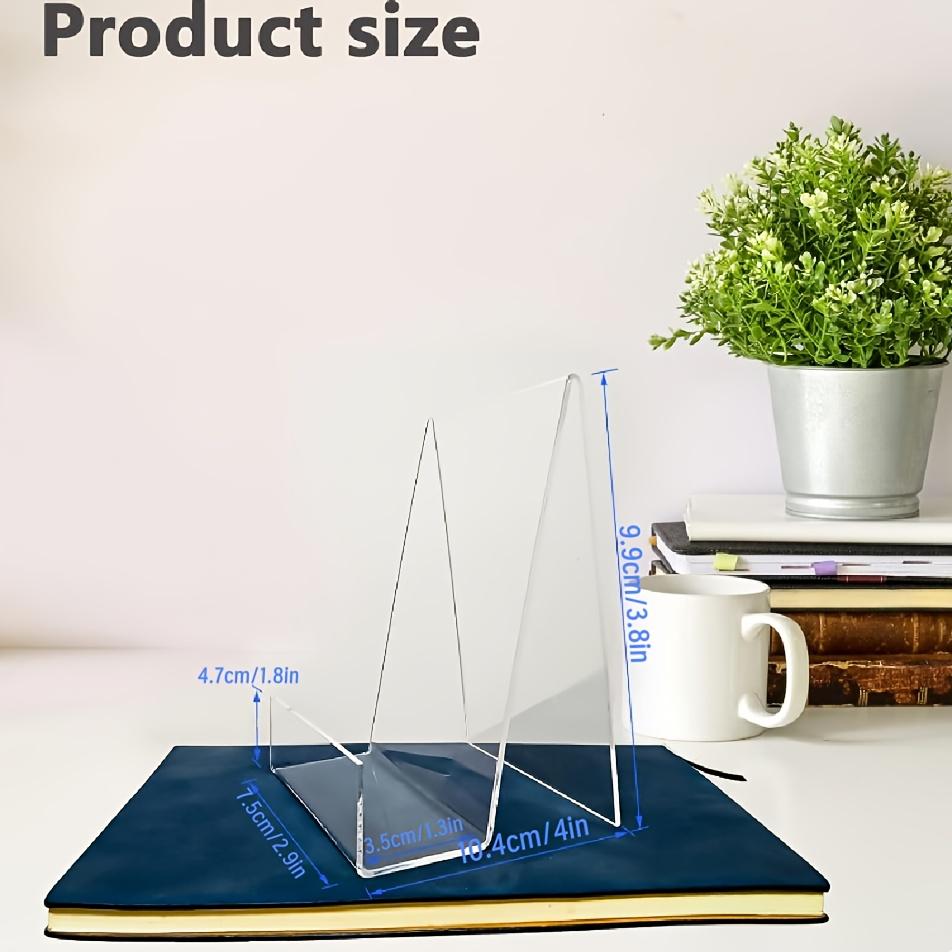 11pcs Clear Acrylic Book Display Stand | Easel with Ledge Tablet Holder for Books, Pictures, Notebooks, CDs, Artworks