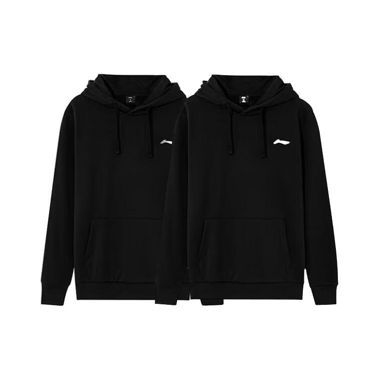 Li Ning Sweatshirts Men s 2 Pack Black Hooded Moderate Regular YWDT409-1-2 L