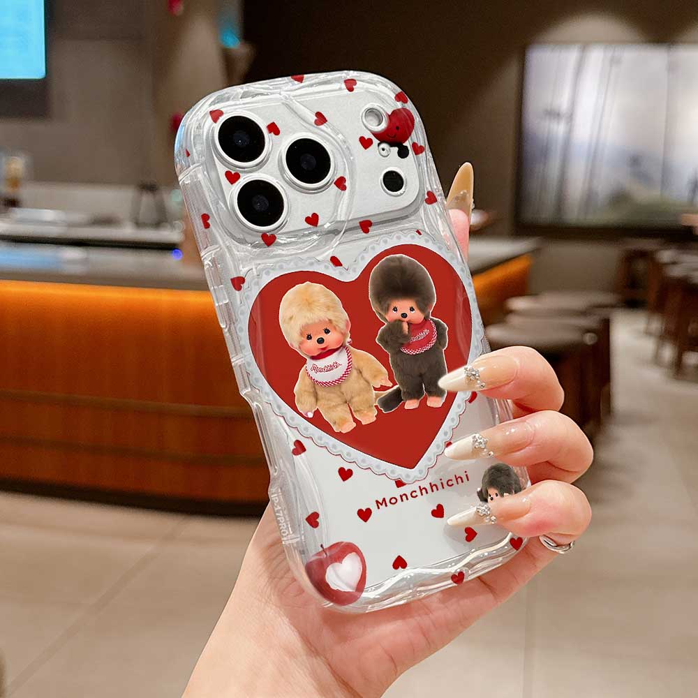 Ins Cute M-Monchhichis Phone Case For Samsung Galaxy A17 M16 A56 A36 A26 A16 A06 A15 A54 A34 A24 A14 A04 A13 A73 A53 4G 5G