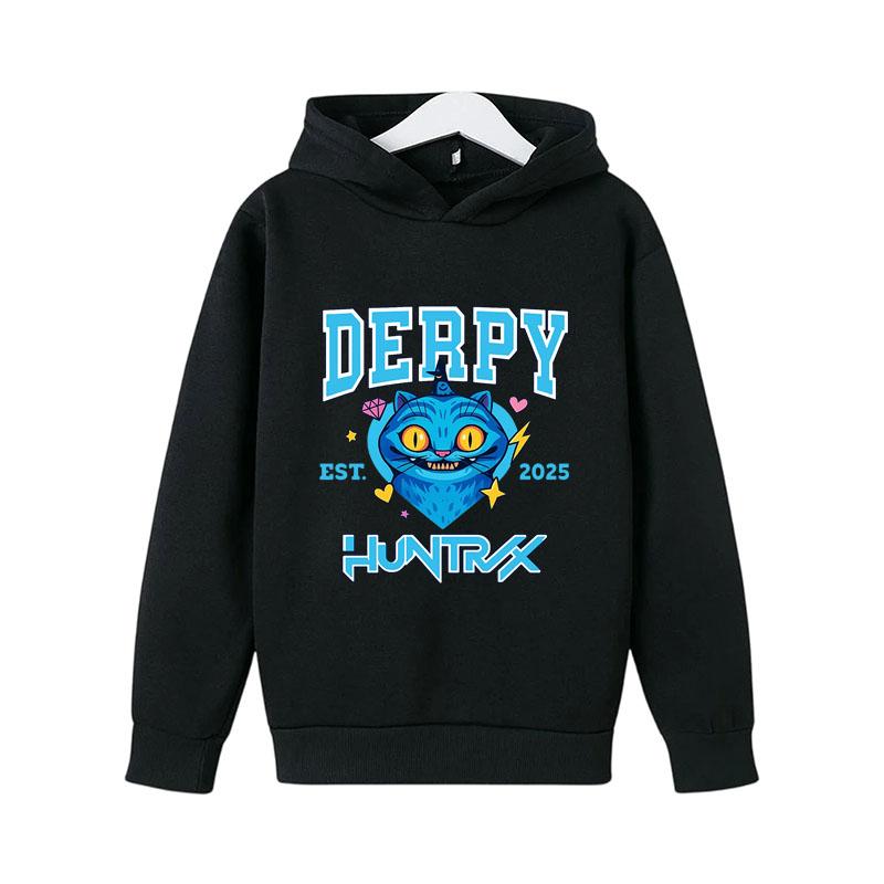 KPop Demon Hunters Huntrix Boys Hoodies Girl Fashion Hoodie Children Casual Pullovers Sweaters Long Sleeves Kids Autumn Clothes