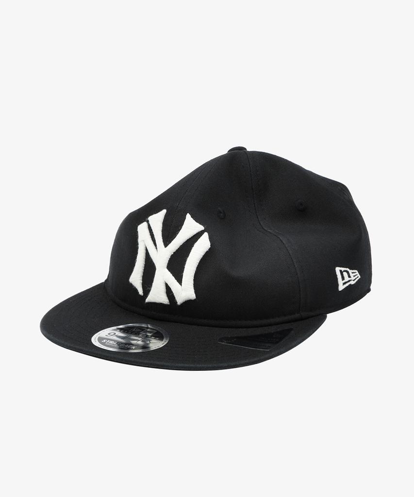 NEW ERA Mlb Cooperstown New York Yankees Big Logo Retro Crown Strapback Black