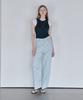 THEFRHT Striped Cotton Wide Pants (Blue)