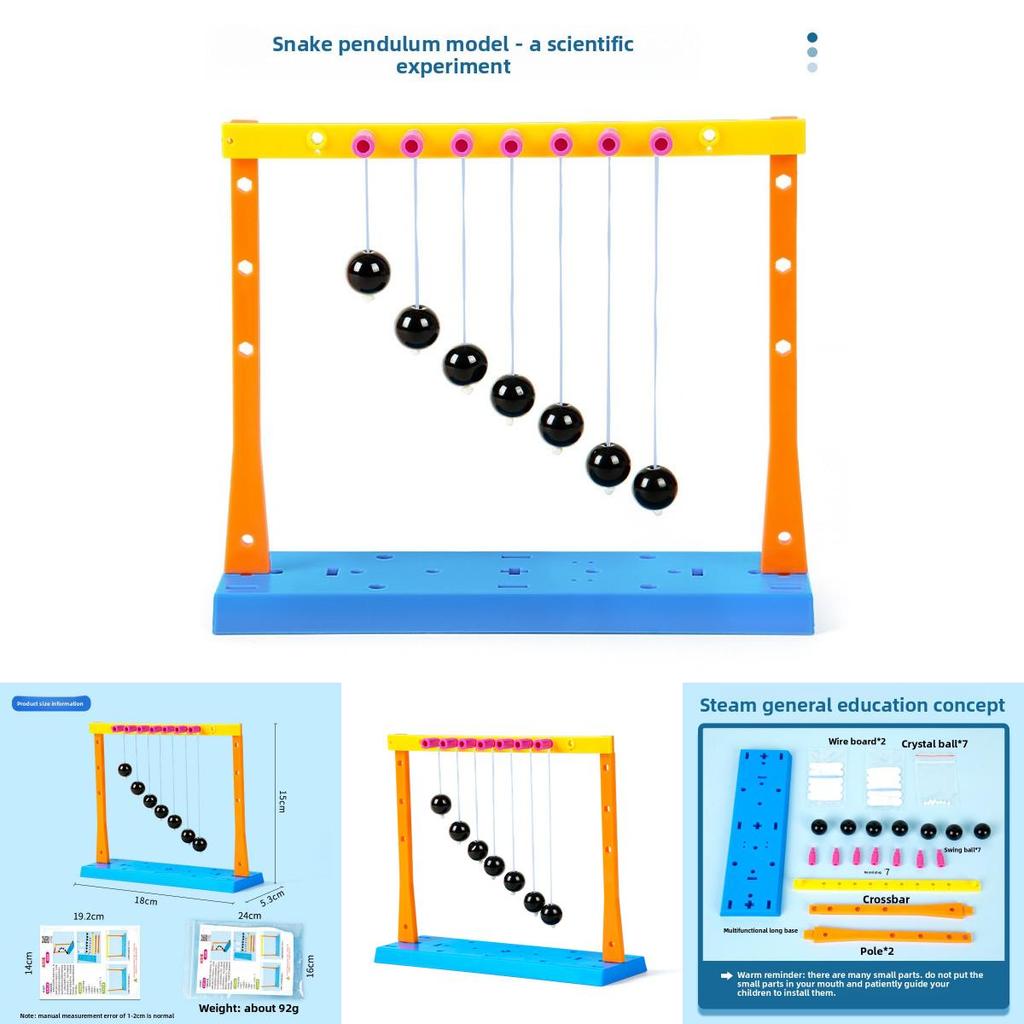 Scientific Experiment Diy Snakeshaped Pendulum Physics Kit For Childrens Stem Learning