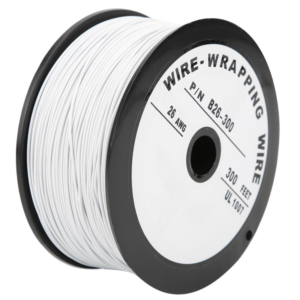 

Flexible 100 Meters UL1007 Tinned Copper Electrical Wire 26AWG White Silicone Wire Cables Hook Up Wire Electrical Equipment