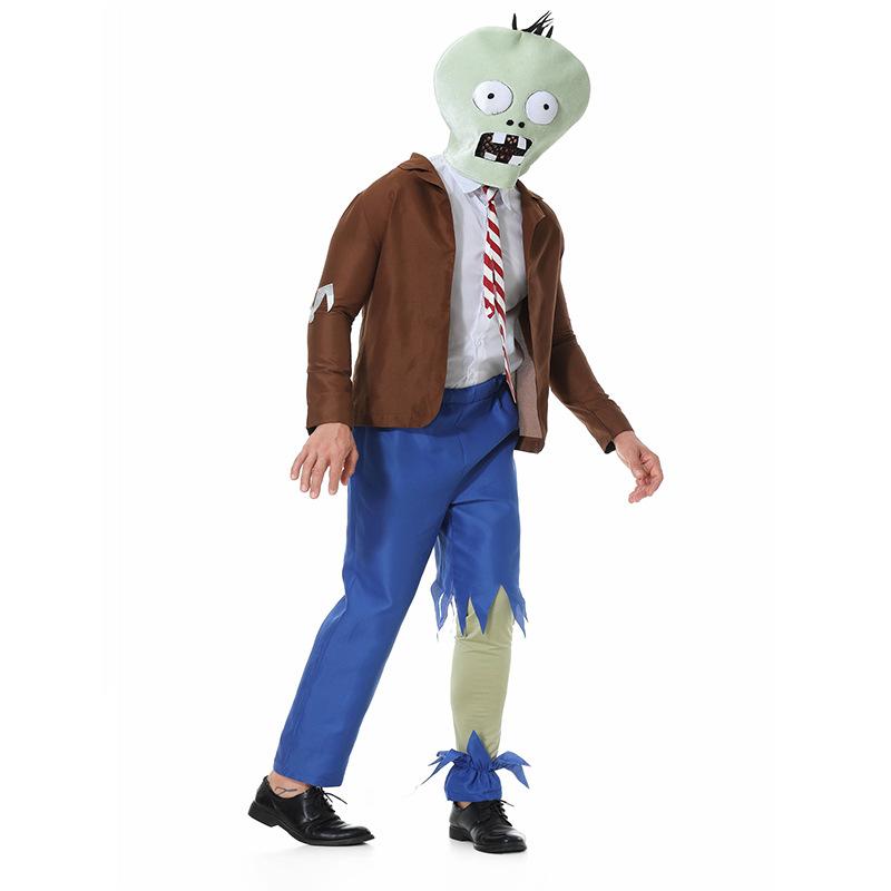Cosplay Halloween zombie costume, new plant zombie cosplay game role-playing costume