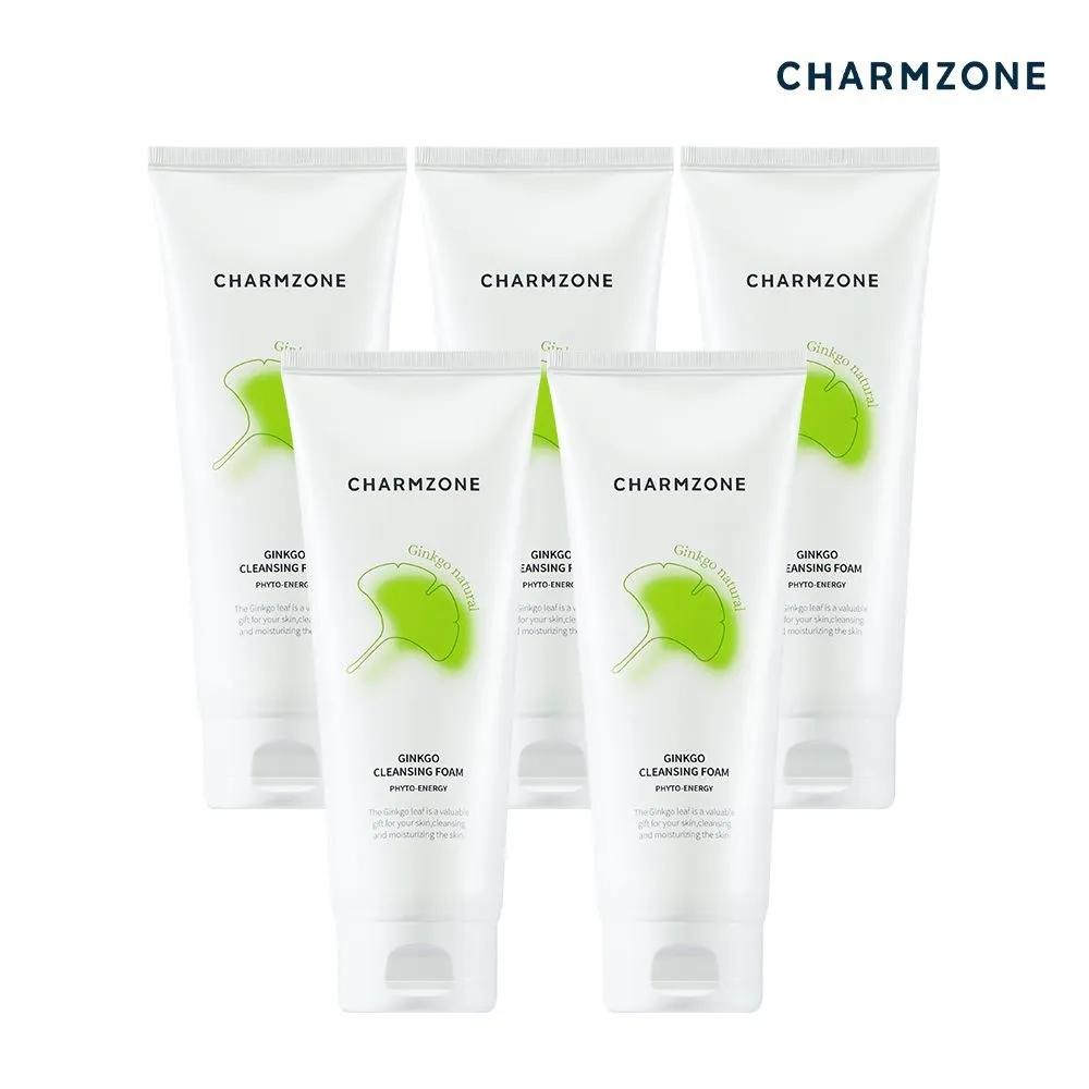 CHARMZONE Ginkgo Natural Cleansing Foam 200ml 5pcs