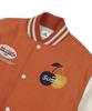 Sunday Fruit Market Golden Hour Varsity Jacket Orange