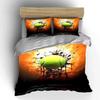 Yellow tennis ball splash. Bedding sets Duvet cover sets Duvet covers Pillowcases(1 * Duvet Cover 2 * Pillowcases, without duvet insert)