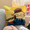 Cartoon O-Odd T-Taxi Pillow Case Throw Pillow Cover Nordic Vintage Style Cushion Covers Home Living Room Sofa Couch Seat Decor