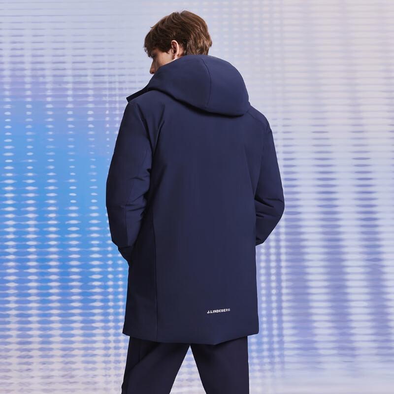 J.Lindeberg Men's Waterproof Insulated Mid-length Jacket