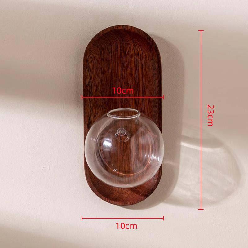 Vază de sticlă de perete Ghiveci de flori Decorațiune perete de fundal Pandantiv acvariu Vas hidroponic Accesorii decorațiuni casă