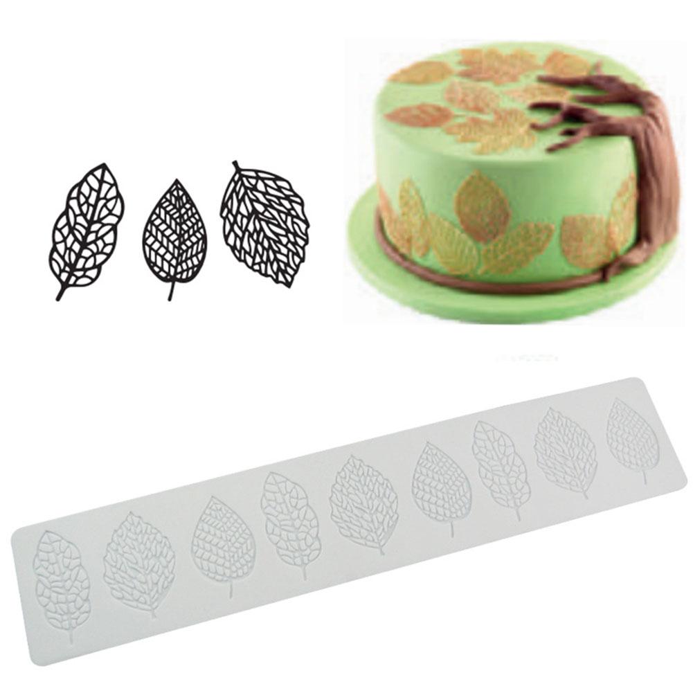 Leaf Mold Chocolate Gumpaste Mold Wedding Birthday Cake Decor Leaves Silicone Candy Mold Fondant Mold Fondant Lace Pad Cake Mold