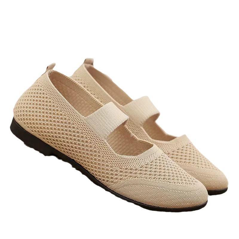 Cloth Shoes Summer New Fly-woven Mesh Breathable Soft-soled Shoes
