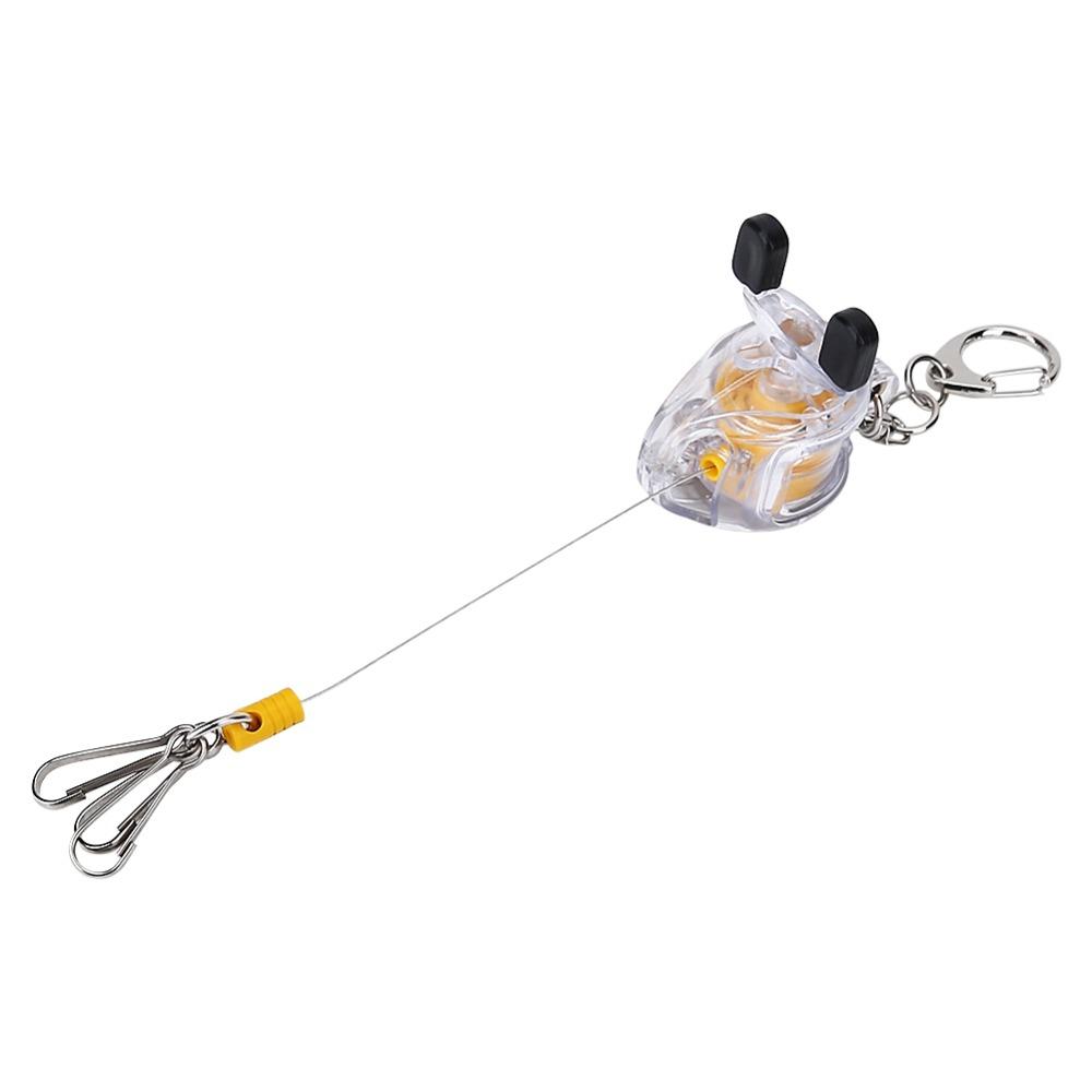 Telescopic Rope Fishing Key Chain With Steel Wire Fishing Key Ring Daily Carry