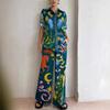 1116 New Summer Street Hipster Printed Shirt + Trousers Fashion Two-piece Suit