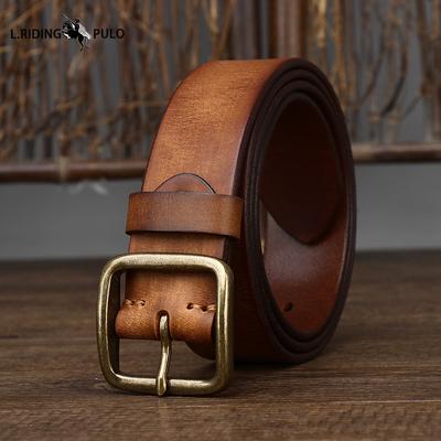 Stil Coreean Personalitate Modă Piele Naturală Cataramă cu Ac Cupru Pur Curea pentru Bărbați Piele de Vacă Pură Versatilă Curea Retro