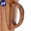 280ml Wooden Mug Cup with Handle Jujube Wood for Office Tea Coffee Water Wine Wsky