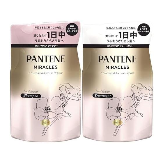 Pantene Miracles Shampoo & Treatment 350g+350g Refill Sulfate-free & Gentle Repair [Set purchase]