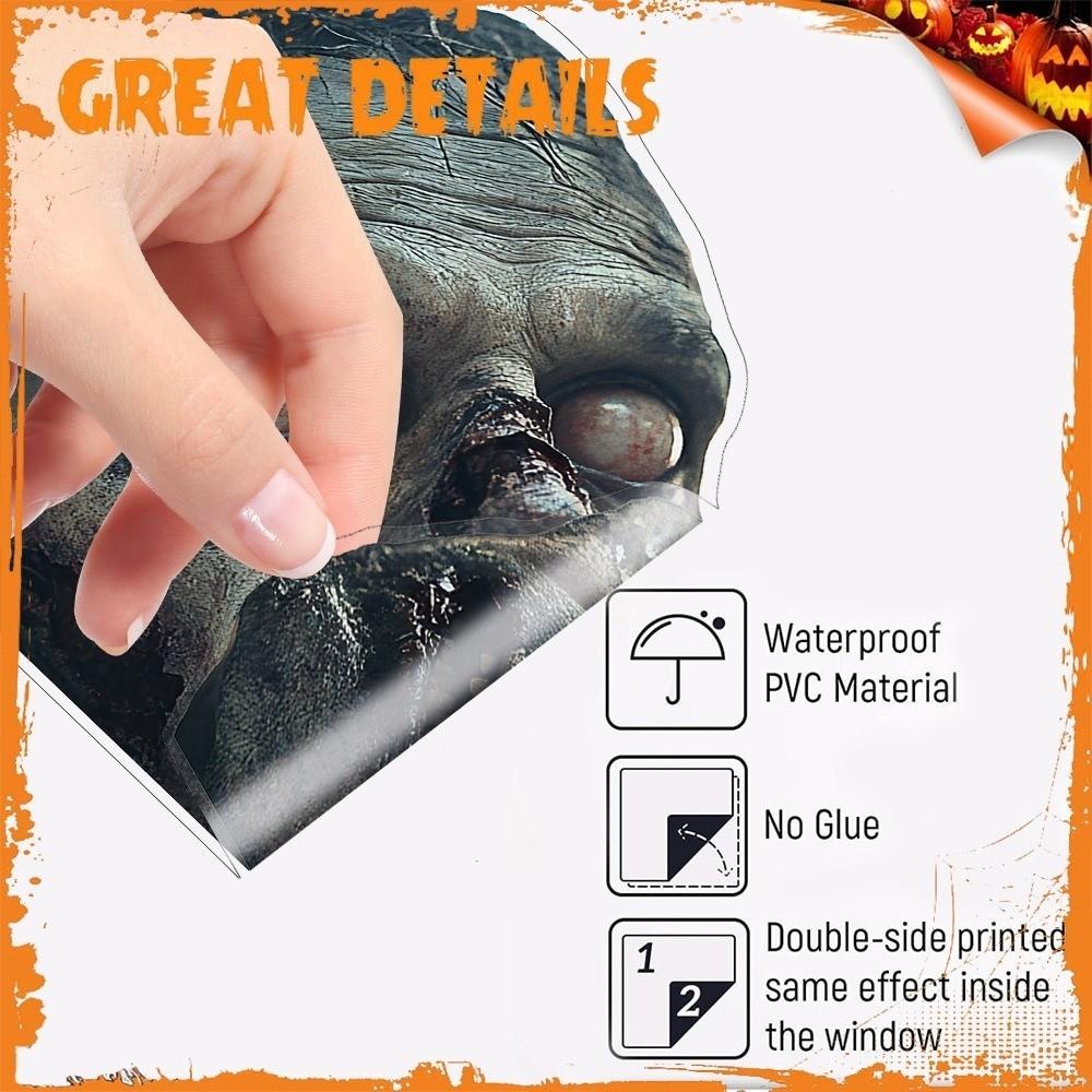 No Glue Required Glass Sticker Double Sided Color Window Decoration April Fools Day