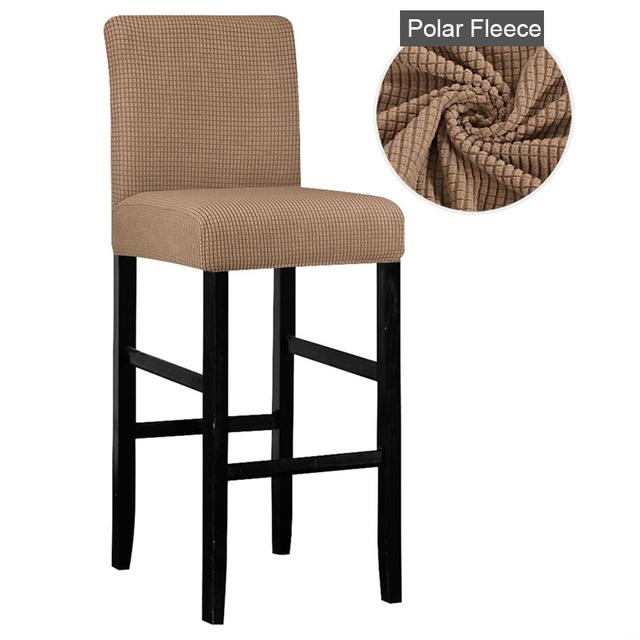 1/2/4/6 Pieces Velvet Fabric Bar Chair Cover Big Elastic High Stool Chair Protector Seat Case for Dining Room