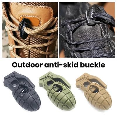 10 Stück Kunststoff-Federschnurschlösser für Paracords, Ersatz-Lanyard-Stopper, schnurgebundene Knebelverschlüsse für Bungee-Schwimmbrillen, elastische Schnürsenkel-Clips