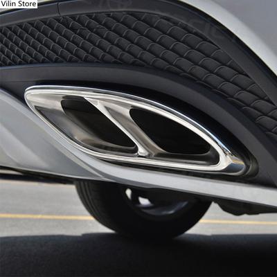 For Mercedes-Benz New A-class W177 V177 A180 A200 Stainless Steel Exhaust Pipe Decorative Frame Auto