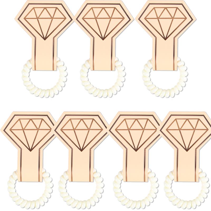 

7/13pcs Women s Spring hair ring Gold Silver White Hair Ties Bridesmaid Gift Bachelorette Party Gift Wedding Team Bride Supplies