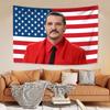 Pedro Pascals Tapestry American Flag Famous Actor Prints Hippie Home Decor Bedroom Dorm Background Cloth Outdoor Decor Fans Gift