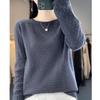 Women's Cashmere Waffle Knit Cardigan - Versatile Round Neck Sweater for Autumn/Winter