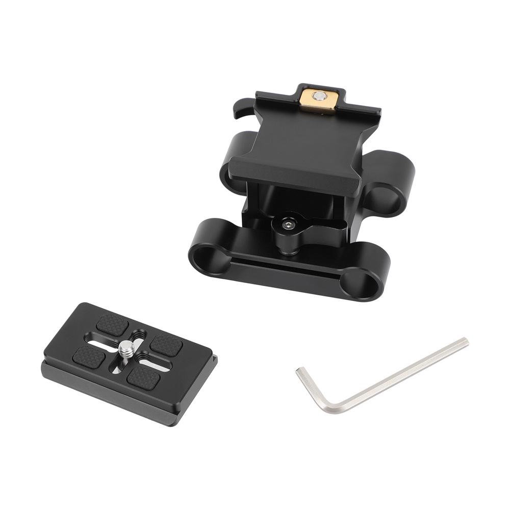HDRIG Universal 15mm Double Rod Holder with ARCA Swiss Mount for DSLR Cameras 3921 чёрный