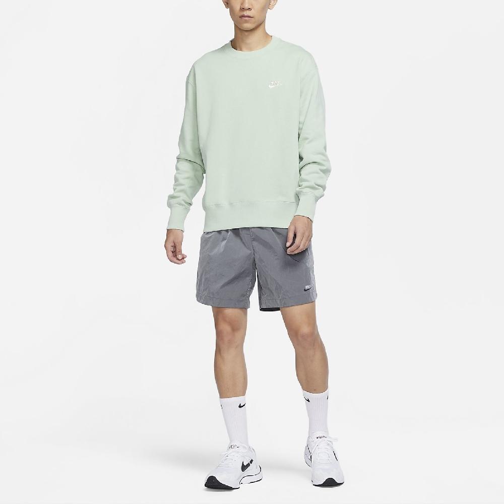 Nike Sportswear Logo Casual Pullover Sweatshirt Men Tops Light-Green DA0022-017