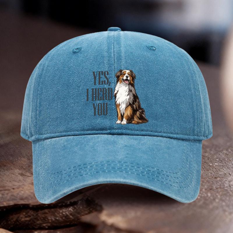 cmYES I HERD YOU Printed Adjustable Cowboy Hat Unisex Outdoor Sports Style an Ideal Gift for Weddings Parties and Bir