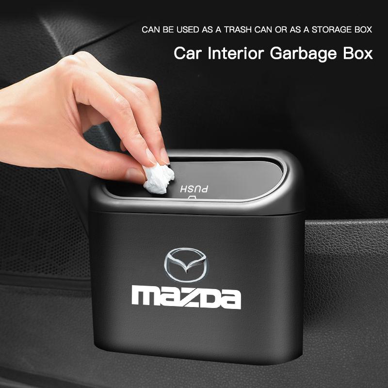 ABS Car Interior Storage Box Portable Garbage Can For Mazda Speed 2 3 5 6 Atenza CX80 CX70 CX90 CX3 CX5 CX8 MX30 CX60 CX30 CX7