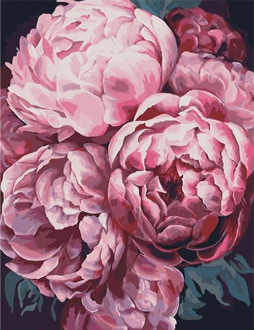 Broderie completă cu diamante, flori, bujor, broderie cu diamante, decorare cu punct de cruce, artă mozaic, decor pentru casa