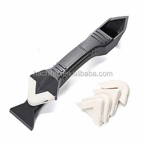 Silicone Trowel & Scraper Multi-function Use Caulking Buddy Construction Tools(BC-P057) (Black,caulking spaluta) чёрный