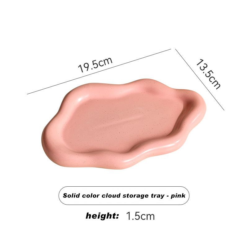 Versilbertes Keramiktablett Internetberühmte Foto-Requisiten Keramik Schmuckornamente Aufbewahrungs-Präsentationstablett