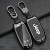 Per Jeep Lega di Zinco Pelle Custodia Portachiavi Auto Per Jeep Grand Cherokee WK2 KL Wrangler JK Commander Renegade Compass 2018 2022 Auto