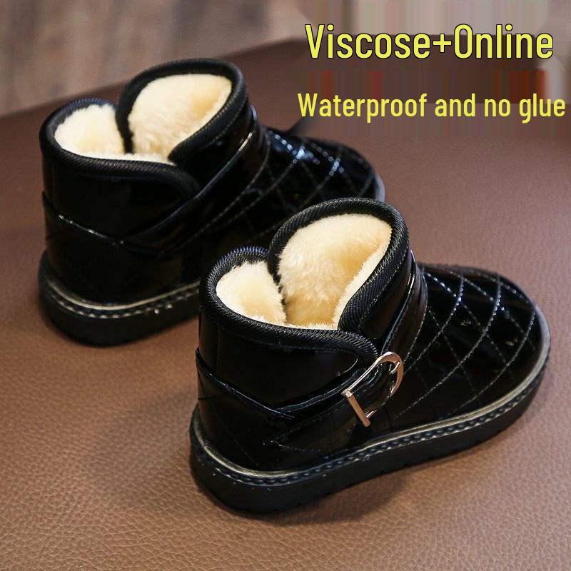 

Kids Low-Top Leather Snow Boots - All Seasons Size 35 / Inner Length 20cm