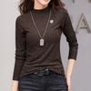 Fashionable Women's Long-sleeved Bottoming Shirt, Large Size, Versatile Autumn And Winter Style Inner Warm Top