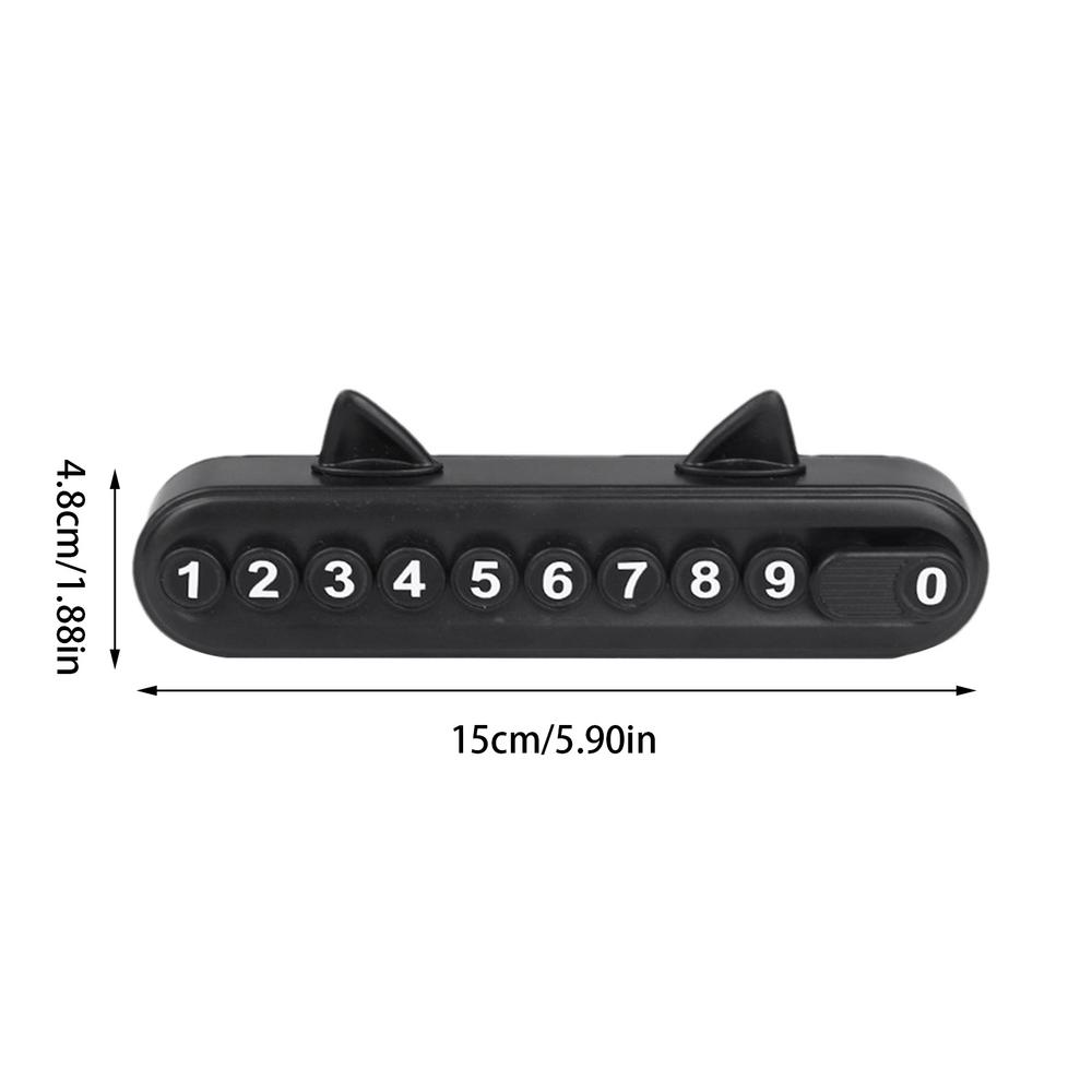 Temporary Parking Telephone Number Card Temporary Parking Plate With Cat Ear Parking Number Plate For Cars