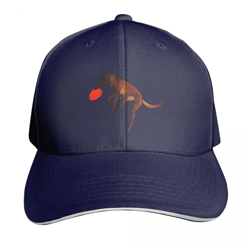 Mahogany Belgian Malinois Disc Dog Baseball Cap Rave Christmas Hat Tactical Cap Vintage Unisex Womens