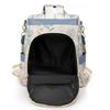 Fashion Color Blocking PU Leather Backpacks Multi Function Anti Theft Design Women's Backpack Large Capacity Leisure Travel Bags