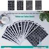 Hollow Series Waterproof Long-lasting Unisex Tattoo Sticker Stencil