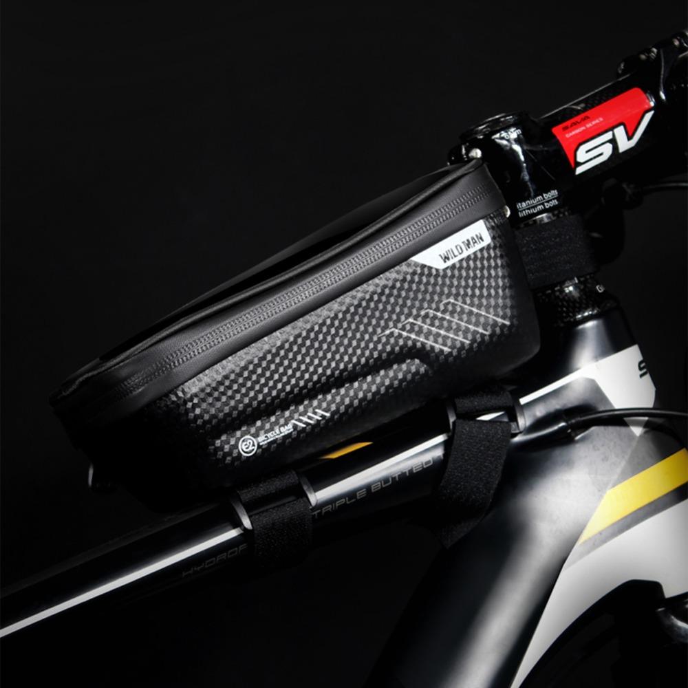 Waterproof Bicycle Bags Mtb Bike Mobile Phone Case Tup Touch Screen Cycle Front Top Tube Saddle Pouch Cycling Accessories