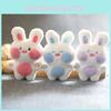 Charming Little Rabbit Plush Keychain Ultra Soft Short Plush Bunny Bag Decoration
