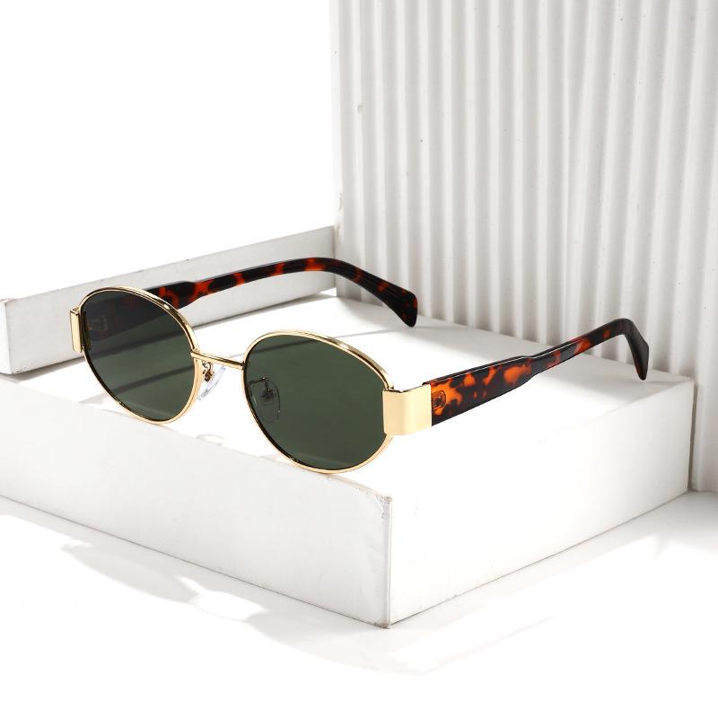 

European & American Unisex Retro Oval Sunglasses - Versatile & Stylish Small Frames
