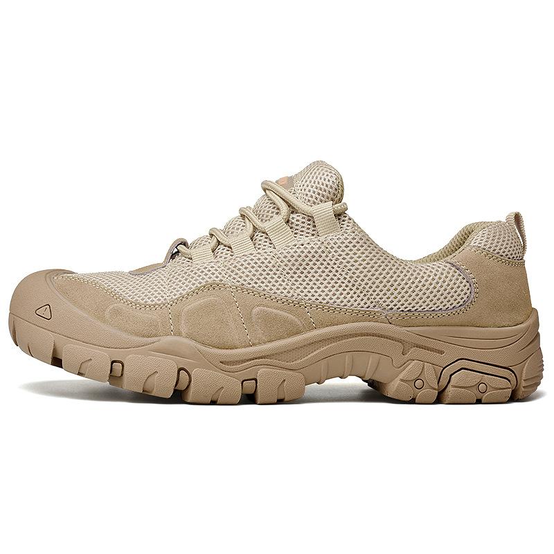 

Original Men s Hiking Shoes Suede Leather Sneakers Waterproof Low Cut Tactical Boots Hunting Sneakers Classics Comfort 46