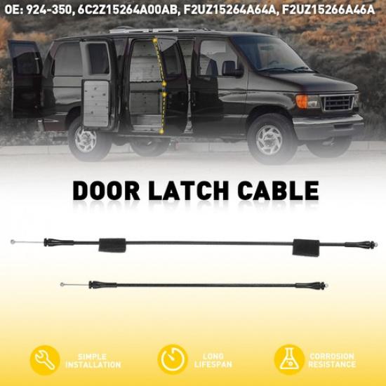 

Hinged Door Cable Latch Release Right Side For 1992-2014 Ford E150 E250 E350 Van
