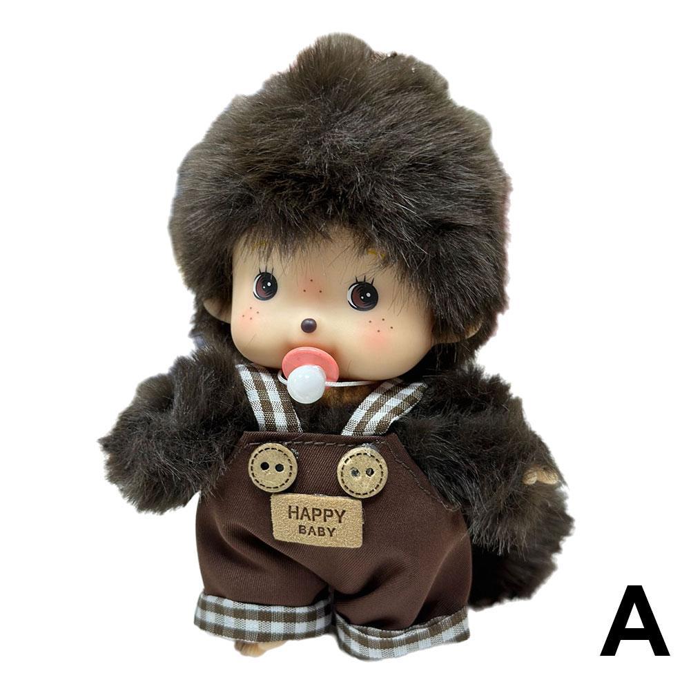 15cm Kawaii Affe Niedliche Mchiqi Puppe Schlüsselanhänger Taschenanhänger Plüschtier Kinder Geburtstagsgeschenk PP Baumwollmaterial Neujahr/Weihnachten