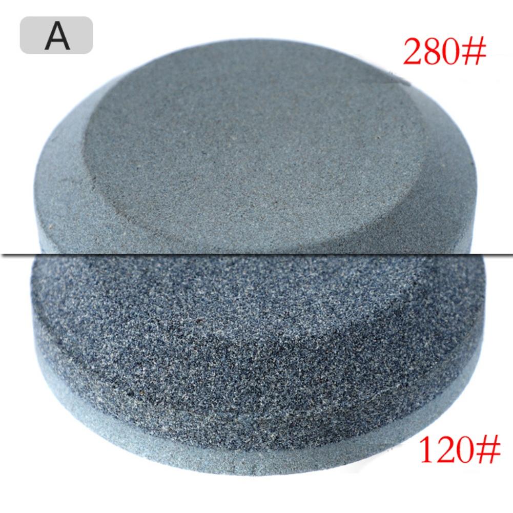 1pc Sharpening Stone Double-sided Sharpener Grit 120/180/240/400 Household Whetstone Round Sharpening Stone For Cutlery Tools